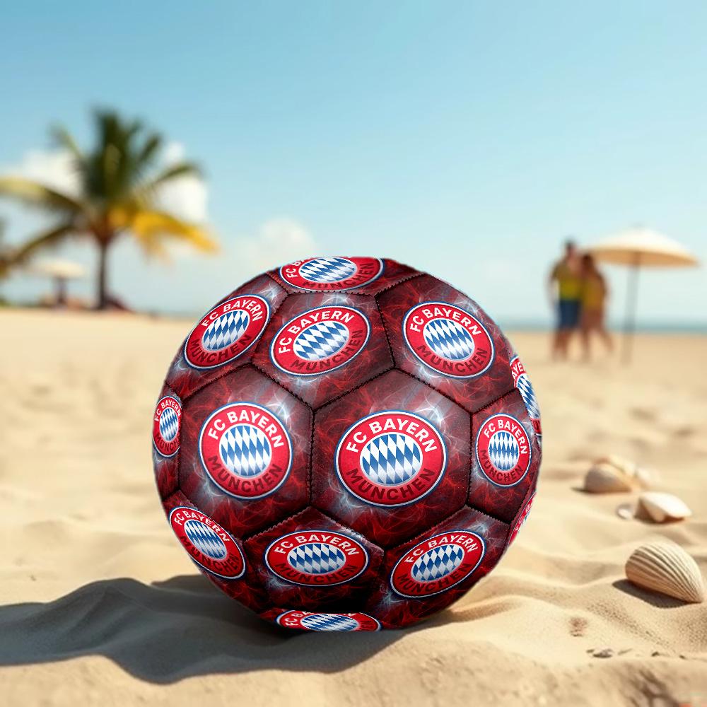 Bayern Monaco Pallone da Calcio Taglia 5 Alta Elasticità Pallone da Calcio Per Competizione All'aperto Allenamento Quotidiano Gioco