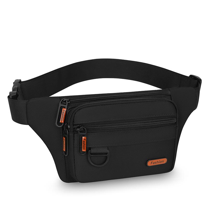 Men Waist Belt Bag Fanny Pack Multi-pocket Motorcycle Rider Outdoor Sports Climb Casual Nylon Male Sling Chest Bum Hip Bags