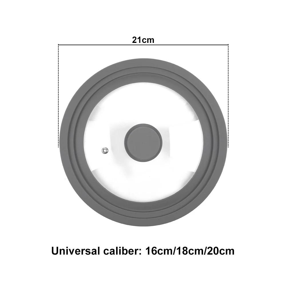 Food Silicone Pot Handle Lid Stove Protector Cover Tempered Glass Pan Non-stick Cookware Caps Kitchen Kitchenware Accessories