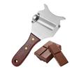 Truffle Slicer Shaver Stainless Steel Chocolate Cheese Shaver Grater Curler with Adjustable Smooth Blade and Wood Handle