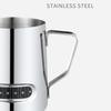 12 20oz Milk Frothing Pitcher with Temperature Display Stainless Steel Milk Frother Pitcher Jug Cup for Latte Art