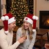 Fræk Julemandshat Animeret Hat til Voksne, Sjov Elektrisk Bevægelig Julefest Hat, Kostumetilbehør Rød Nyhed Bevægelse Jul Tilbehør