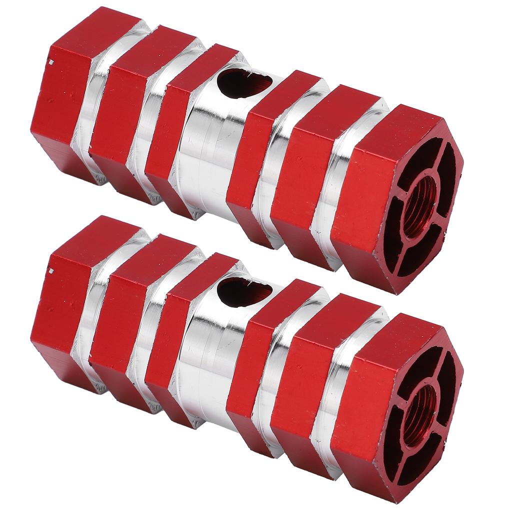 2pcs Bike Pegs Durable Sturdy Portable Antiskid Design Bike Accessories for Mountain CyclingRed