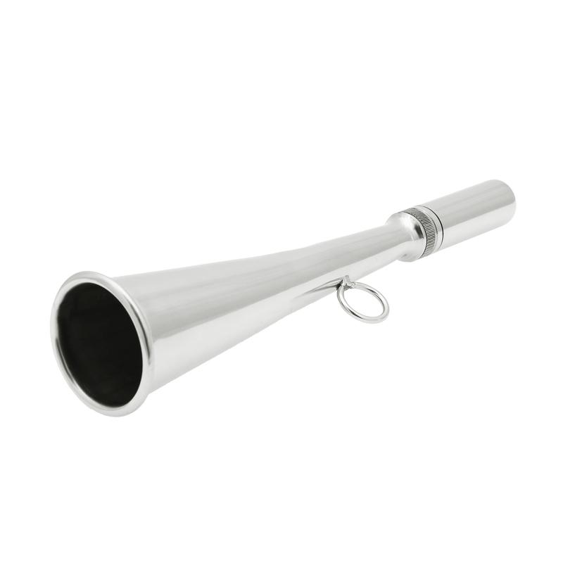 ZMFJH Marine Boat Handheld Foghorn Stainless Steel Fog Horn Removable Mouthpiece Accessory Yacht Marine Safety Communication