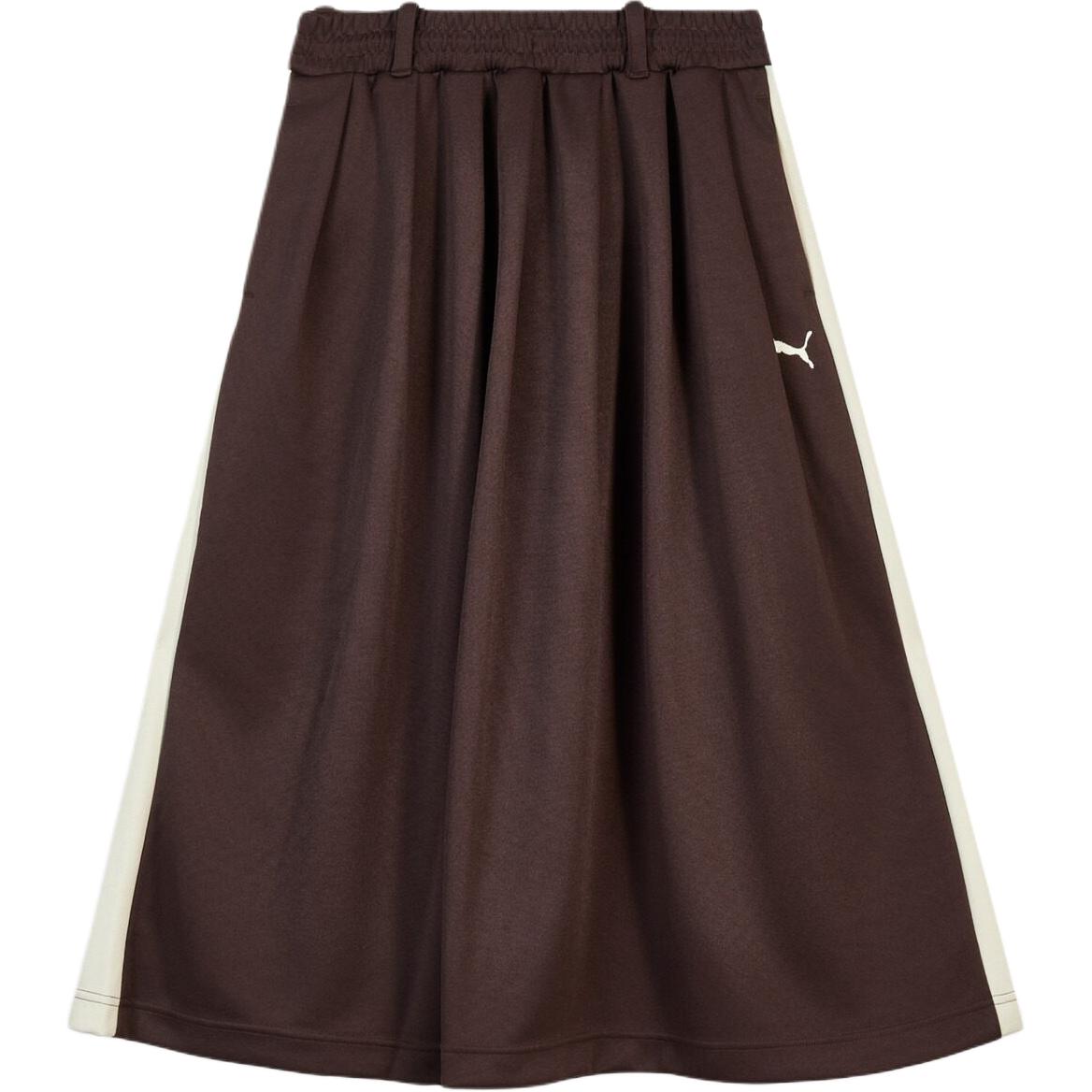 

Puma T7 Midi Pleated Two-Way Lace-Up Mid-Rise Sports Casual Long Skirt Women skirts 639895-13 M