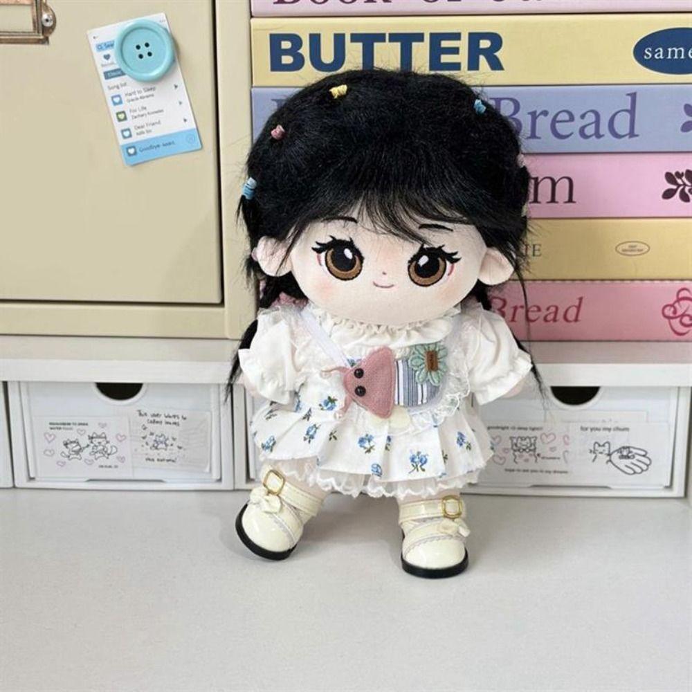 Soft Texture 20cm Cotton Doll Clothes Washable Cotton Plush Dolls Skirt  Friends Gifts
