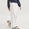 Skechers Yazan Series Solid Mid-Rise Straight-Leg Knitted Wide-Leg Casual Pants Women bottoms Cotton-Candy-White L423W153-0074