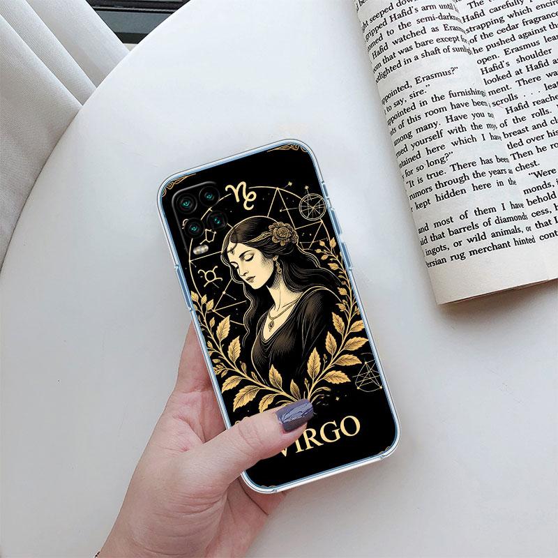 12 Constellation Card Transparent Phone Case for LG K22 K30 K40 K40S K41 K42 K50 K50S K51 K51S K52 K61 K62 K71 K92 Q61