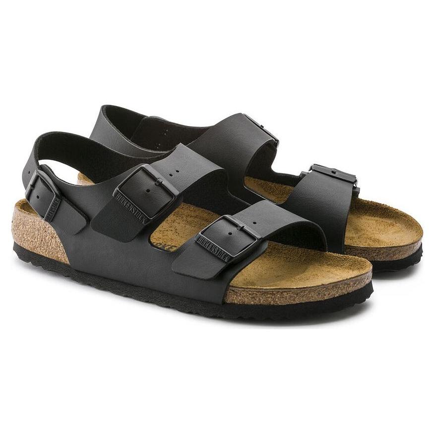 Birkenstock Milano Birko-Flor Narrow Fit 'Black' Men's 0034793