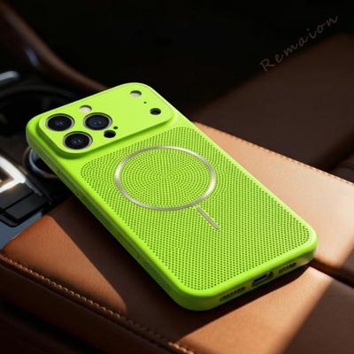 Magnetische Wärmeableitung Handyhülle Für iPhone 17 Air 13 12 14 15 16 Pro Max Plus Magsafe Offiziell Große Fenster Schutzhülle