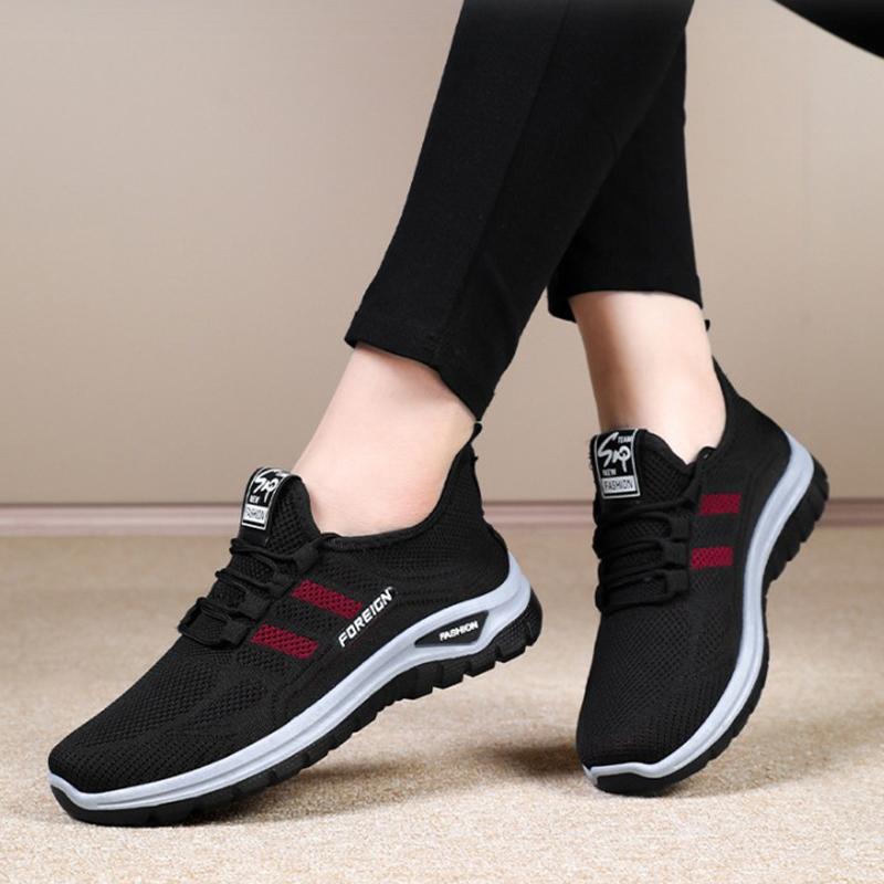 Women Casual Sports Shoes Breathable Lightweight Sneakers Anti-slip Flats Outdoor Running Walking Shoes Female Vulcanized Shoes
