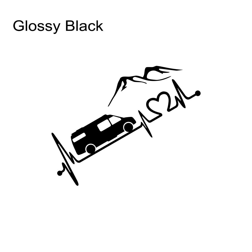 Various Sizes Camper Van Vinyl Decal Car Mountain Style Sticker Waterproof Auto Decoration On Car Body Bumper Rear Window Laptop