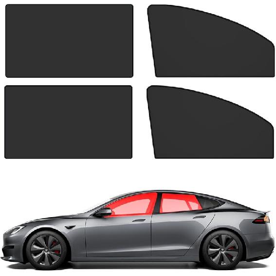 Driver Side Window Sun Shade 2PCS Car Magnetic Window Shades For Baby And Privacy, Car Windows Curta Covers Front Side Glass 99% UV Protection