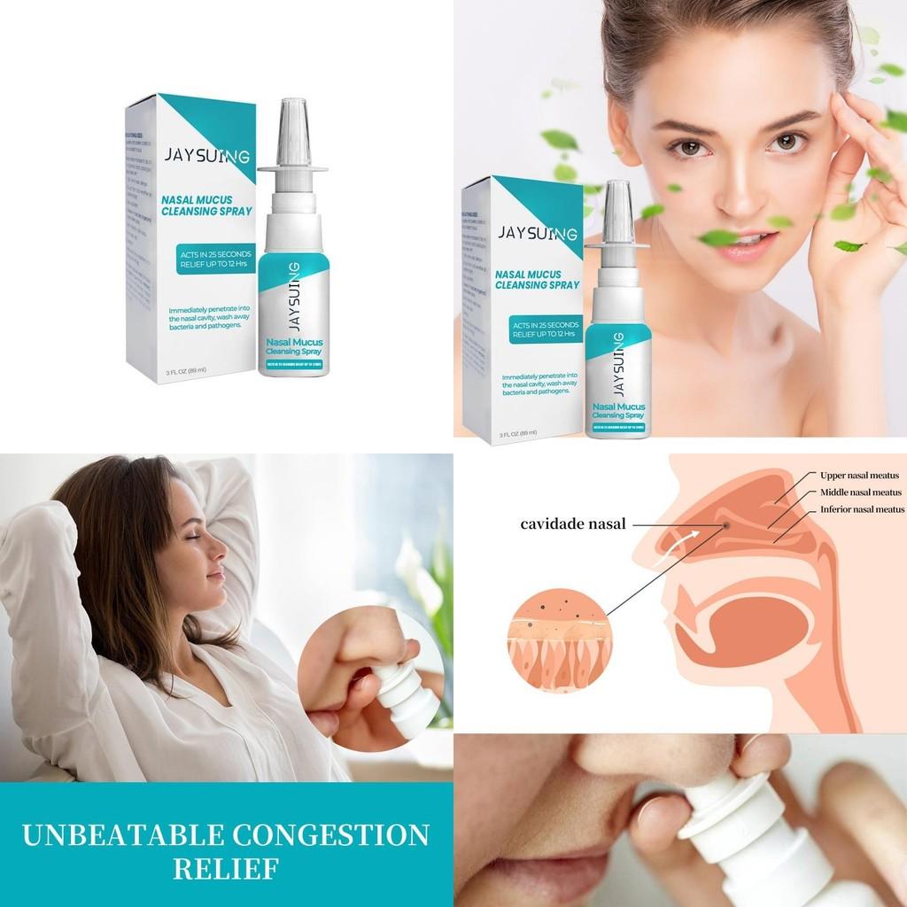 Jaysuing Nasal Cleansing Spray Soothing Formula For Blocked Nose And Nasal Discomfort 89ml