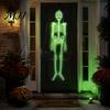 Decor Atmosferă Escape Room Halloween Schelet Strălucitor Decor, 90cm-1.5m Craniu Fals Fluorescent Recuzită pentru Decor Recuzite Casă Bântuită, Articulat