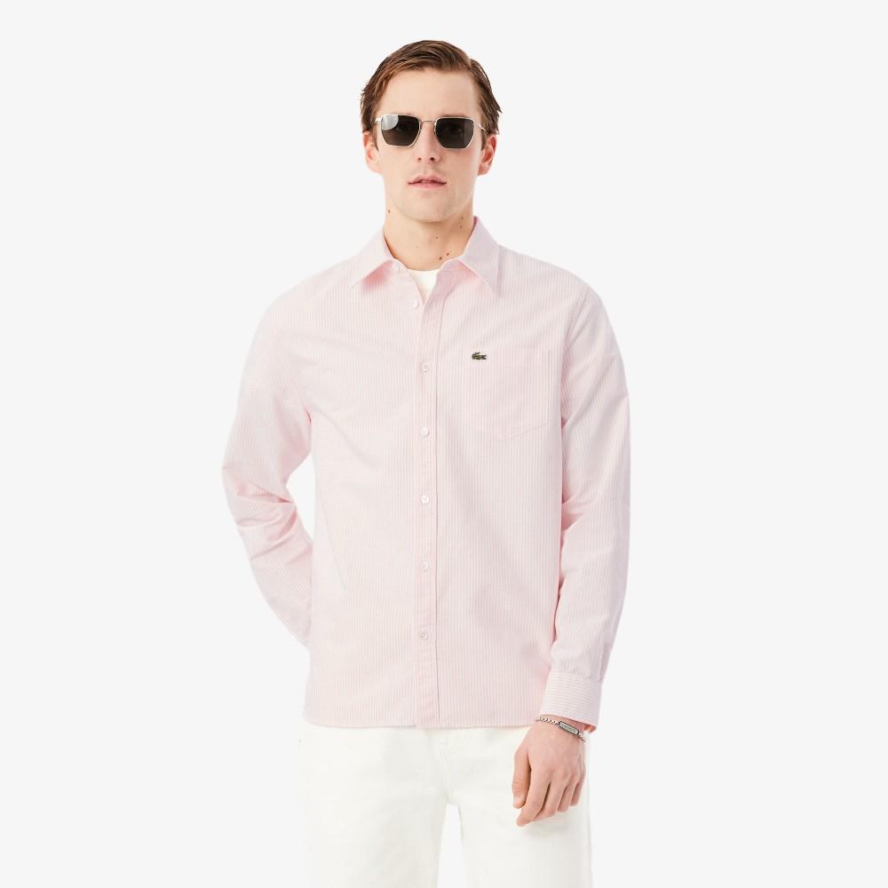 [lacoste] Мужская рубашка в оксфордскую полоску CH7552-56G75D 40