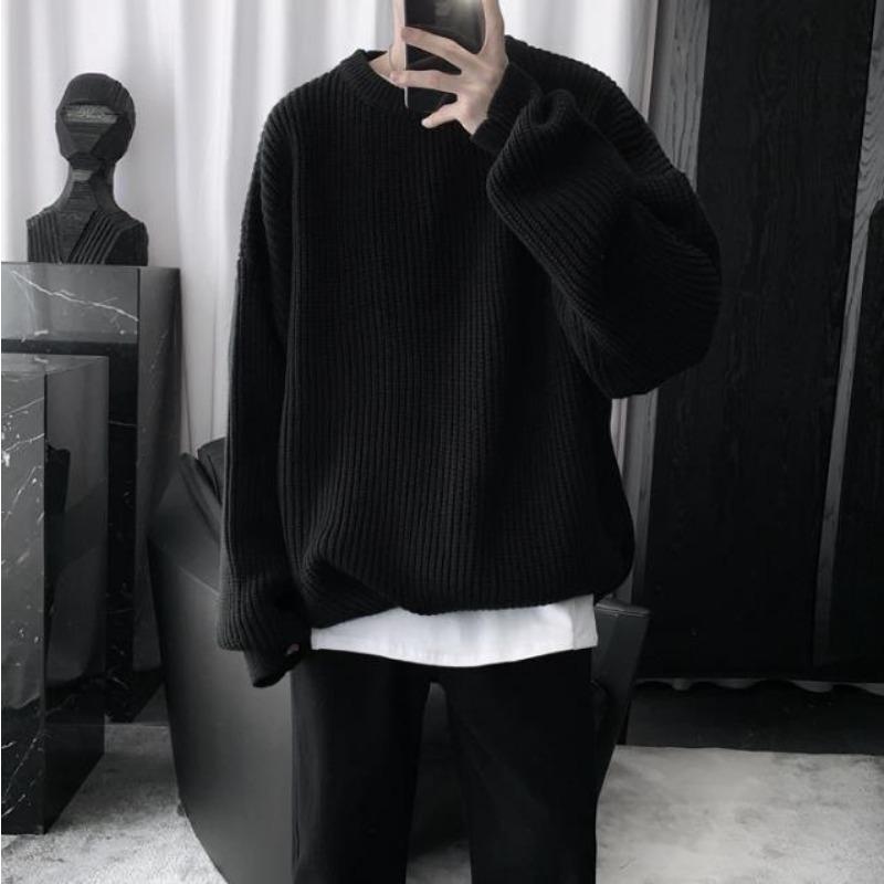 Autumn and Winter New Autumn Men's Sweater Loose and Lazy Couple Sweater Knit Sweater