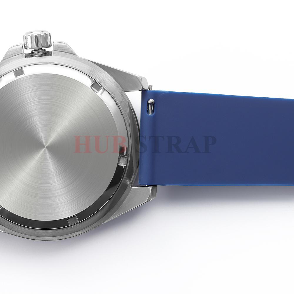 16mm 18mm 20mm 22mm Pasek do zegarka z miękkiego silikonu z szybkim mocowaniem Uniwersalna gumowa wodoodporna bransoleta Zamiennik Akcesoria do zegarków