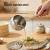 304 Stainless Steel Long Handle Ladle for Hot Oil, Soup, Fish Steaming, and Seasoning