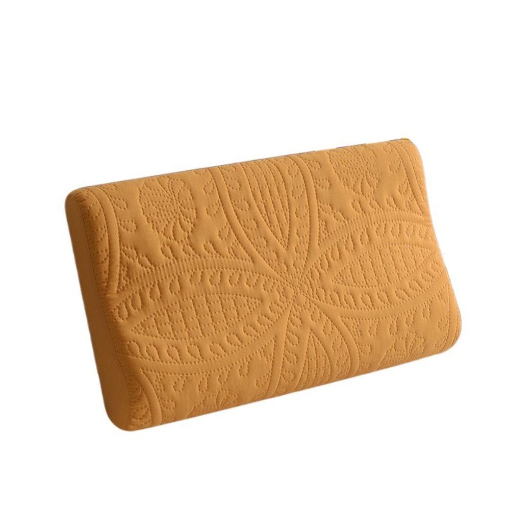 

Cotton Latex Pillowcase Soft Pillow Cover Universal Foam Pillow Case Household жовтий
