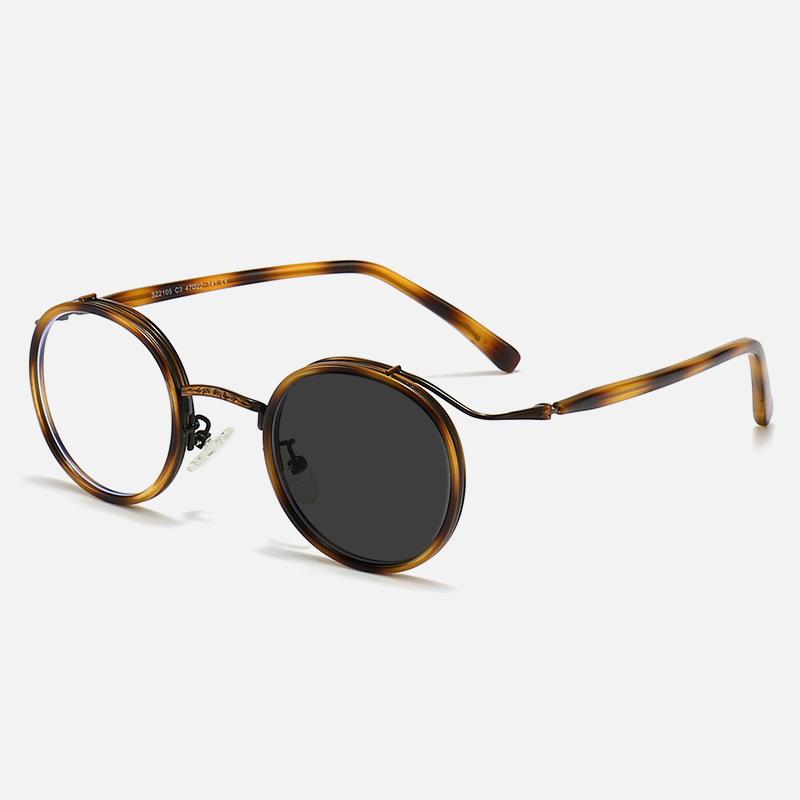 New Fashion Trend Retro Japanese Round Frame Presbyopic Eyewear For Men And Women Photochromic Anti Blue Light Reading Glasses