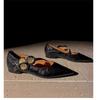 Fashion Flat Shoes for Women 2025 Spring Autumn French Fashion New Pointed Toe Loafers Women Ladies Shoes Luxury