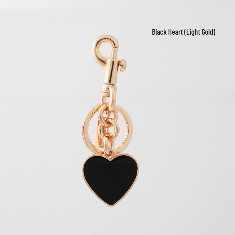 Cherry Heart Crystal Zinc Alloy Keychain and Bag Pendant