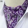 Luxury Men's Ascot Ties Vintage Paisley Cravat Self Tied British style Gentleman Polyester Silk Neck Tie Wedding FormaParty