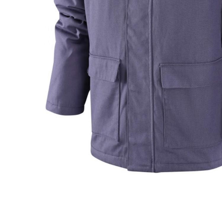 Nike Logo Embroidered Casual Sports Long Sleeve Polo Fleece Jacket Men Jacket Purple FD6683-505