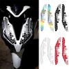 1 Par de Adesivos Combinados em Favo de Mel para Motocicleta DIY Decalques Decorativos para Carenagem Frontal de Moto Decoração Impermeável para Tanque de Combustível de Moto