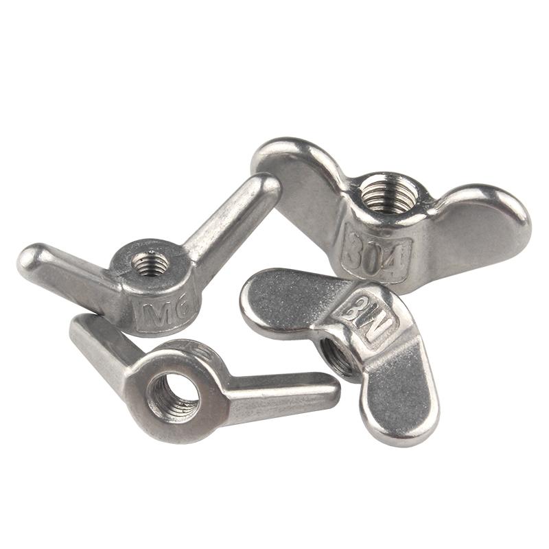 M4 M5 M6 M8 M10 M12 M14 M16 M18-M24 304 Stainless Steel Special-shaped Hand Screw Nut Claw Nut Big Ear Butterfly Nuts Wing Nuts