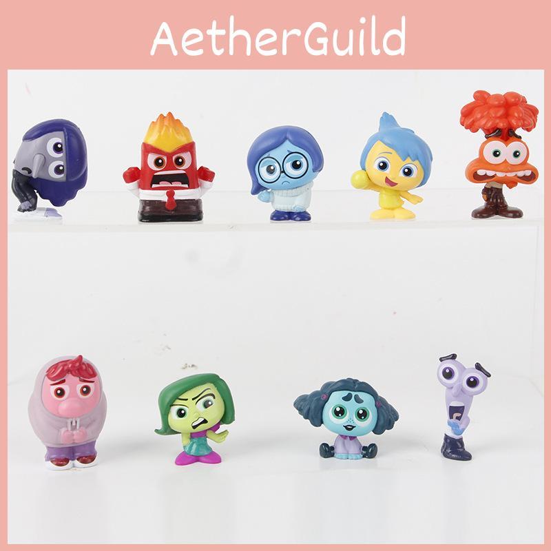 Whimsical Inside Out Q Version Pvc Figurines Set For Creative And Playtime Fun
