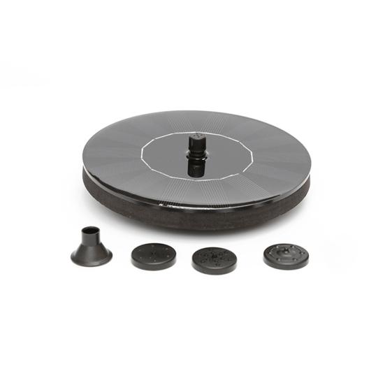 Solar Powered Garden Decor Floating Fountain Freestanding Bird Bath Water Pump