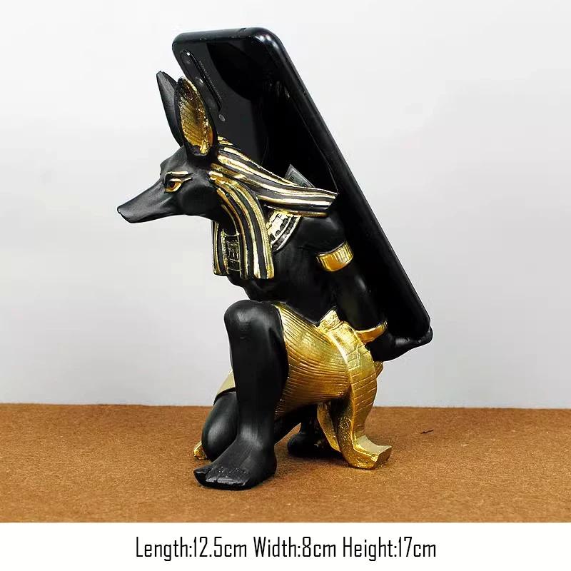 Retro Egyptian Anubis god resin statue ornament,tourist souvenir,home decoration,phone holder,candle holder,refrigerator sticker