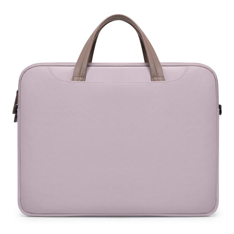 GOLF Laptop Bag for Women, 14-Inch Apple Notebook Bag, Handheld Shoulder Crossbody Bag, Water-Resistant Business Bag, Lotus Pink