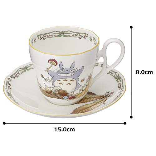Noritake Untertasse (Paar Set) (Kaffee Tee) 250cc Mein Nachbar Totoro Mikrowellengeeignet Knochenporzellan (TP97889/4924-38)