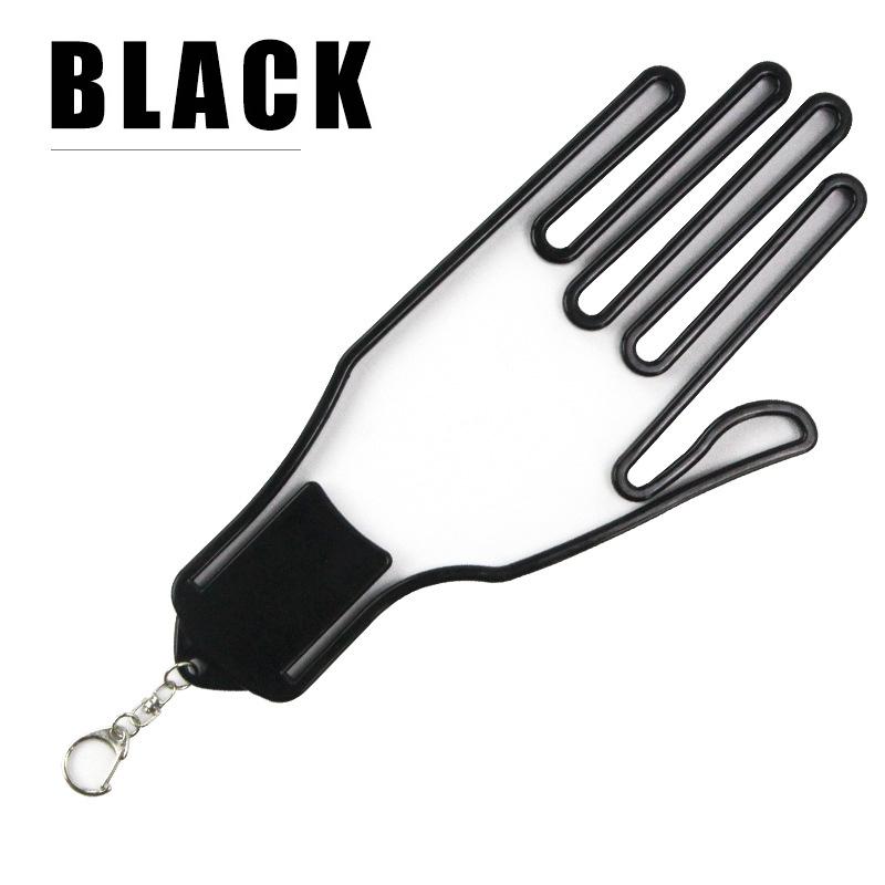 ABS Plastomer Portable Golf Glove Hanging Bracket with Backpack Carabiners Golf Anti-Sweat Glove Hard Holder