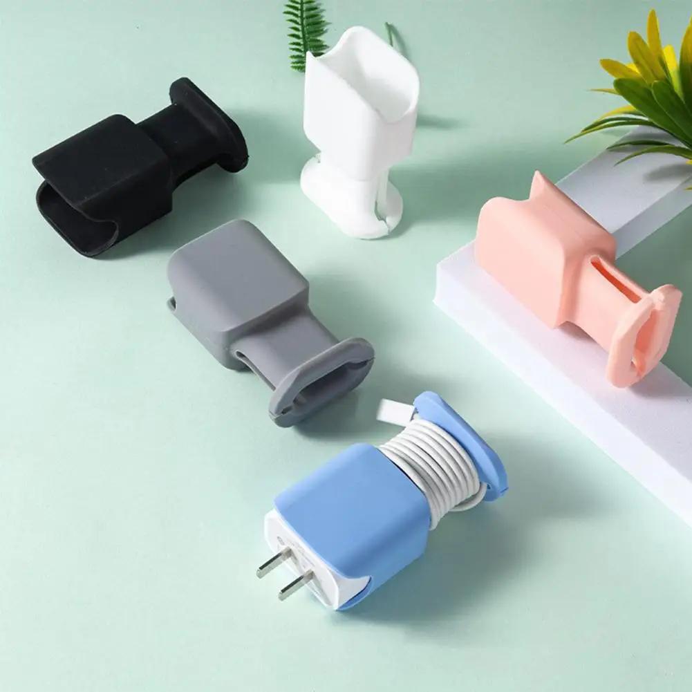 2-in-1 Siliconen Oplader Beschermer Voor iPhone 20W Oplader Draagbare Anti-Breuk Beschermhoes Handige Kabelopslag