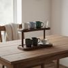 Wooden Desktop Storage Rack Minimalist Spice Jar Storage Holder Display Rack  Jewelry Storage
