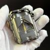 Metal Cool Mechanical Kerosene Lighter High-looking Personalized Creative LED Light-emitting Mechanical Lighter Men's Gift