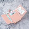 Women's small wallet leather new hand change bag two-in-one zipper three-fold card bag integrated storage bag