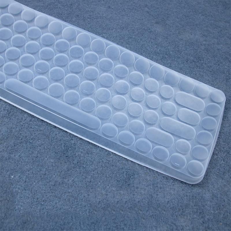 Keyboard Cover for Bluetooth-compatible Wireless Keyboard Silicone Keyboard Protectors Skin Ergonomic Keyboard Protective