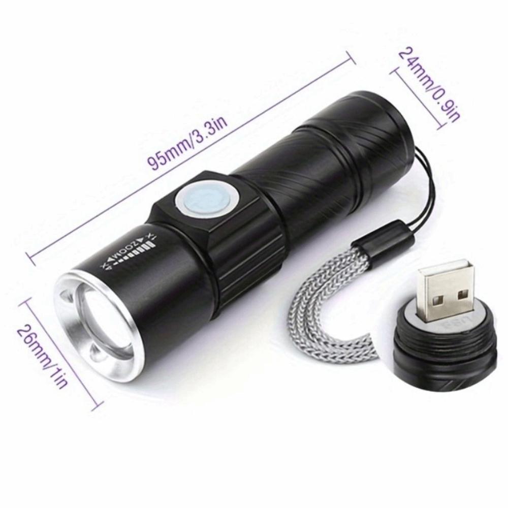 Lightweight Portable UV Flashlight UV 395NM Detection Lighting Lamp  For Pet Stacks