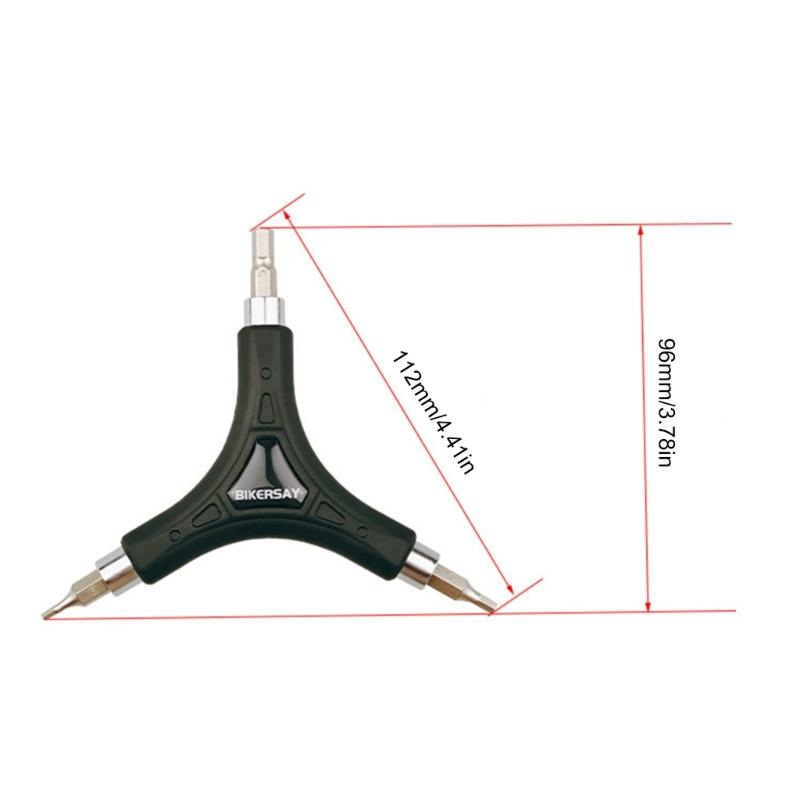 Spanner Internal Hex for Key 3 Way Bike Hex Wrench All In One Bikes Maintenance