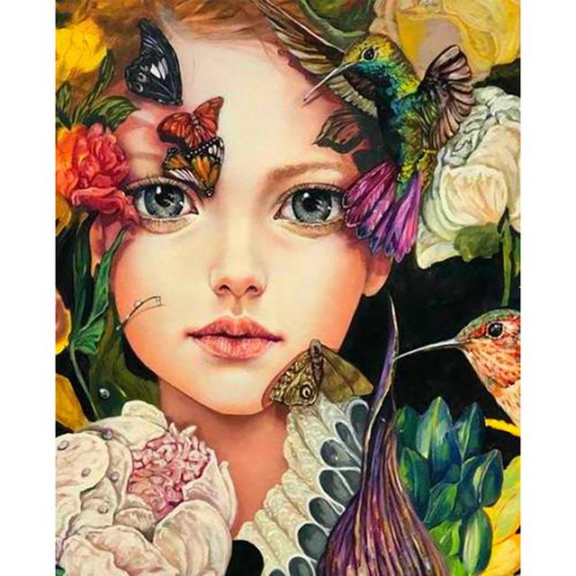 

5D DIY алмазная живопись животное цветок африканская леди полная круглая Алмазная мозаика наклейка Алмазная вышивка крестиком украшение дома Full Round 45x60CM