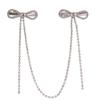 Premium Bow Pendant Hair Chain Niche Simple Rhinestone Tassel Hairpin Headgear Women'S Headdress