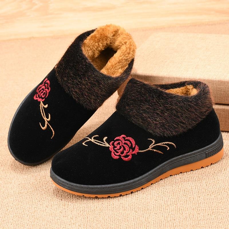 Women's Shoes With Winter Velvet Insulation Cotton Shoes And Cloth Shoes
