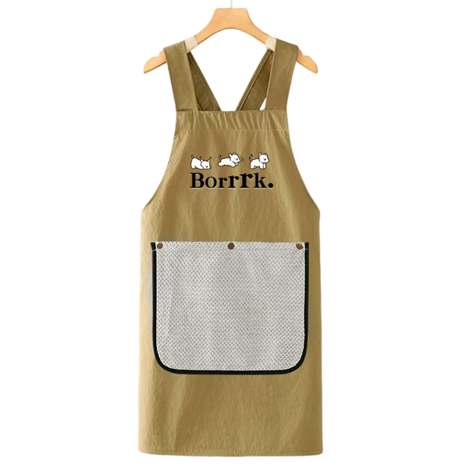 Kitchen Apron Cooking Fashion Korean Version Cute Apron Work Clothes хаки