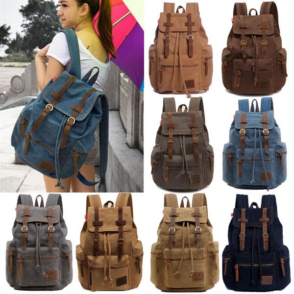 leather camping backpack