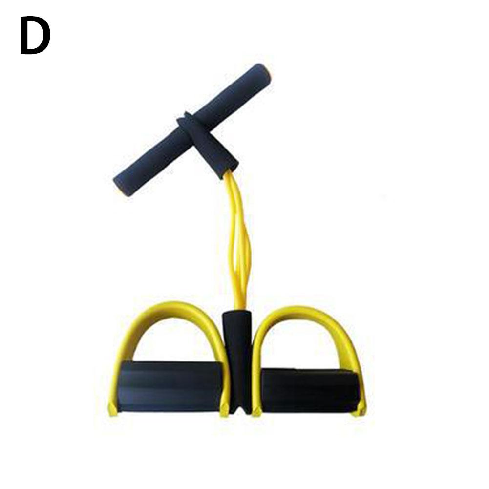 Pedal Resistance Band 4 Tube Resistance Band Bodybuilding Up Latex Ankle Expander Exercise Fitness Equipment Puller Sit
